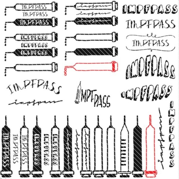 Plottermotive Impfpasshülle