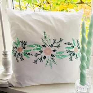 Baumwoll-Kissen WINTERBLUME